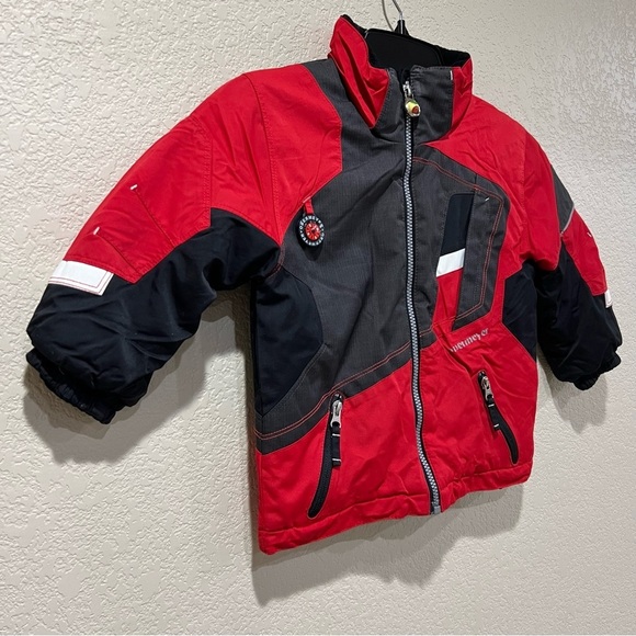 Obermeyer Boys Toddler Kids I-Grow Red Jacket Coat Size 3 Snow Outdoor #11623 - Picture 3 of 16